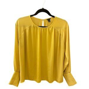 Ann Taylor Women’s Small Yellow Long Sleeve Blouse